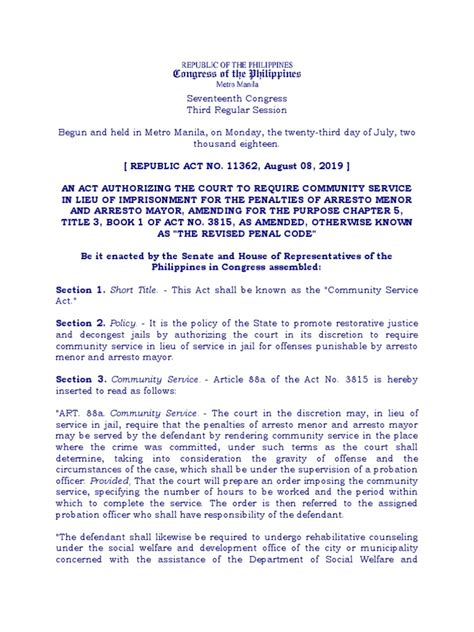 Republic Act No. 11362 .